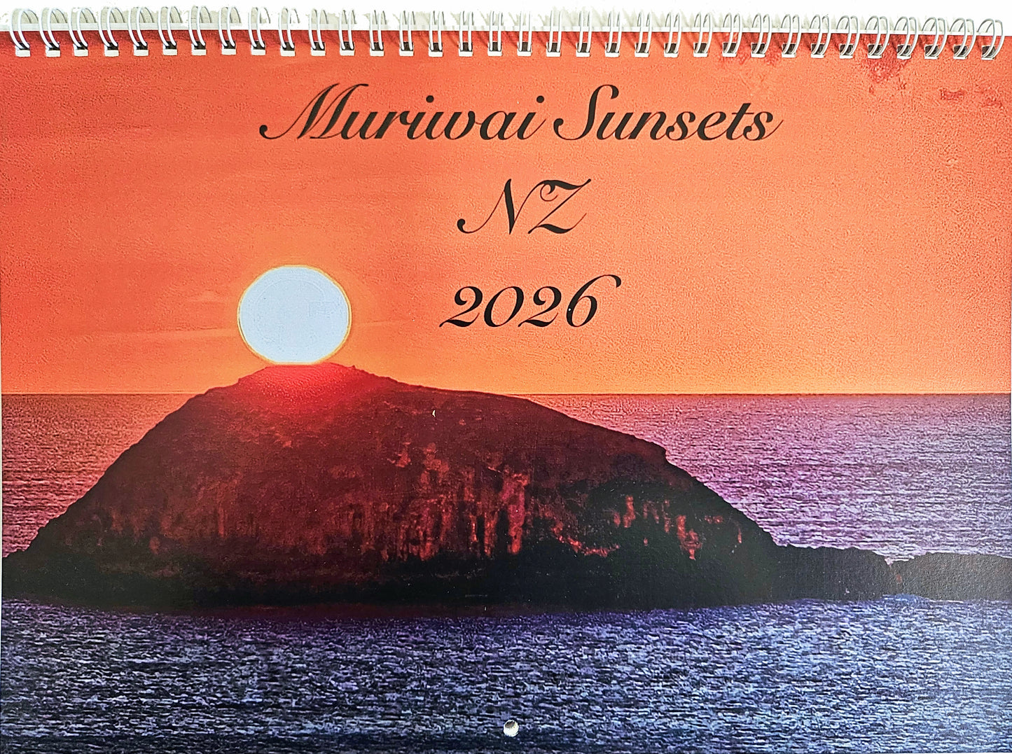 Calendar: Muriwai Sunsets 2026